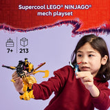 LEGO NINJAGO Arins Spinjitzu Battle Mech Building Toy Ninja Building Set for Kids Ages 7 with Arin Baby Ryu Villain Minifigures Gift Idea for Boys Girls Dragons Rising Fans 71839