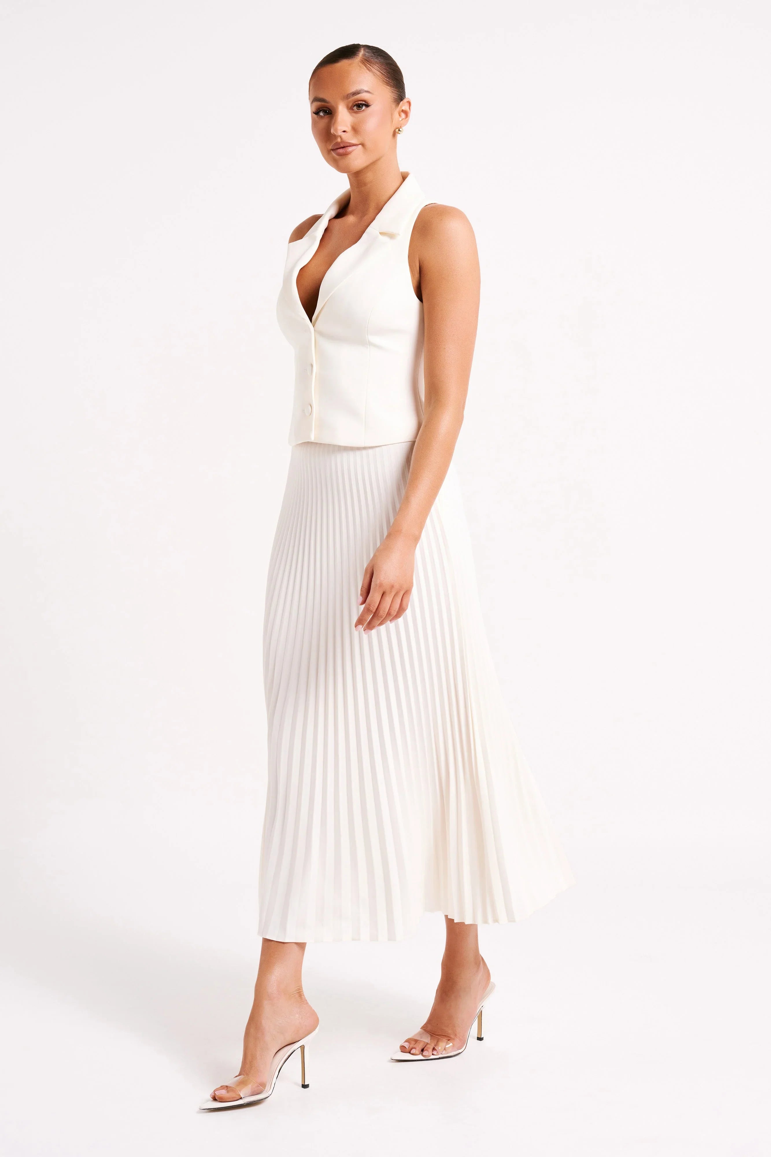 Mura Suiting Vest Ivory