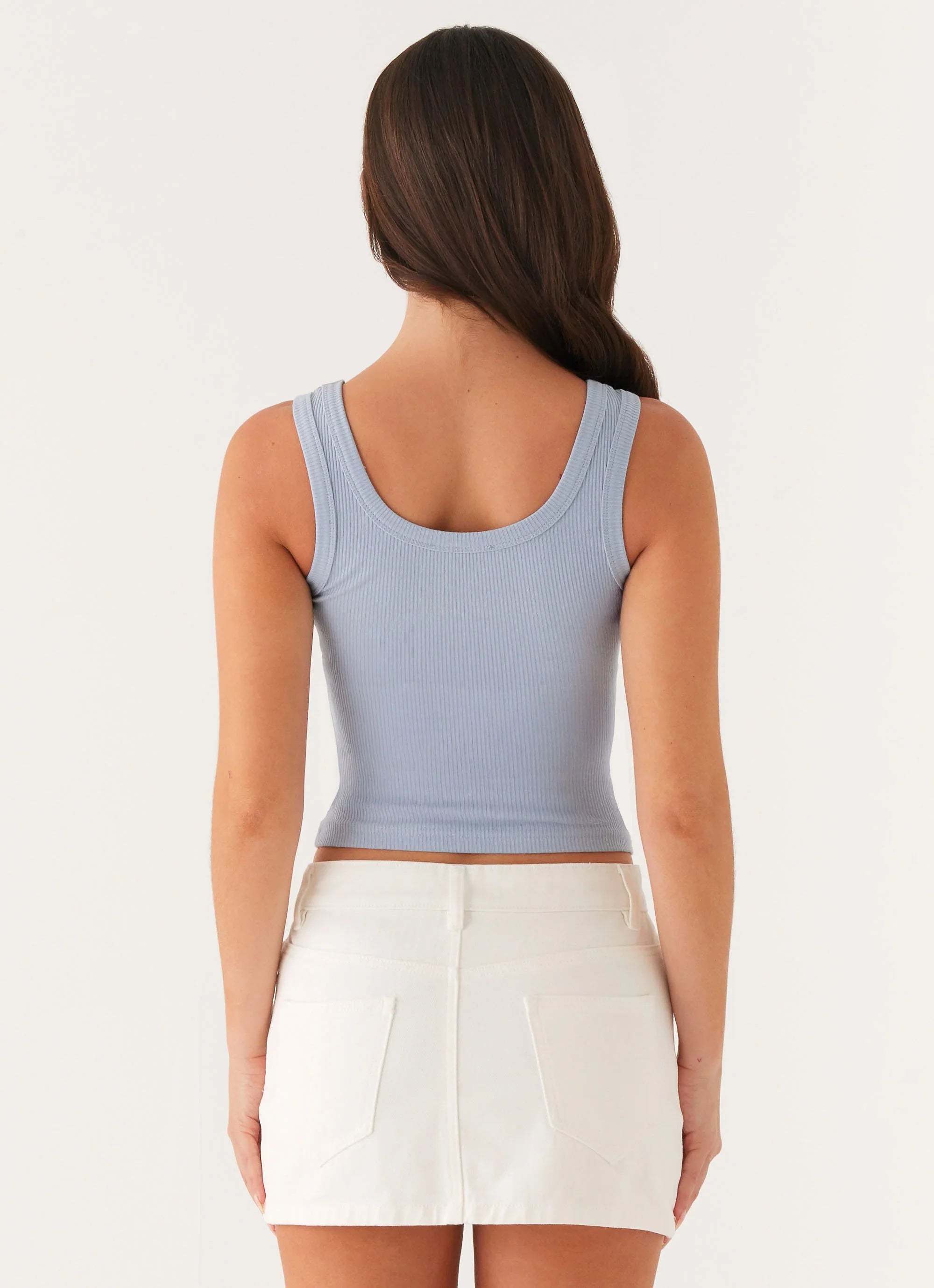 Signature Tank Top Slate Blue