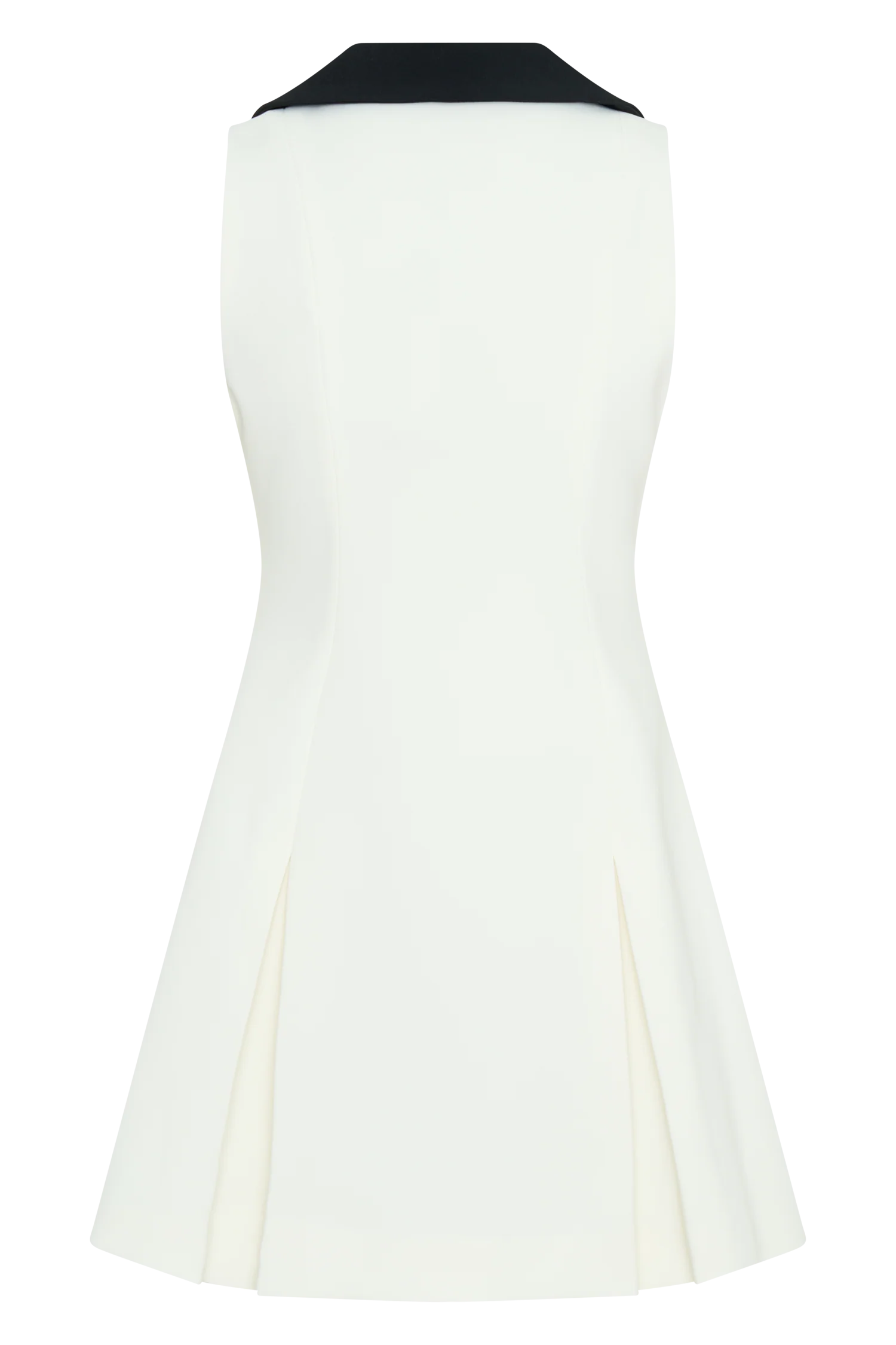 Oli Sleeveless Contrast Mini Dress Ivory Black