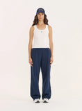 Navy 4th Wide Leg Branded Joggers