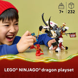 LEGO NINJAGO Zilvar and Grimtak the Dragon Beast 71863 Building Toys for Boys Girls Ages 7 Action Figures for Pretend Play 3 Minifigures 232 pieces Gift for Birthdays