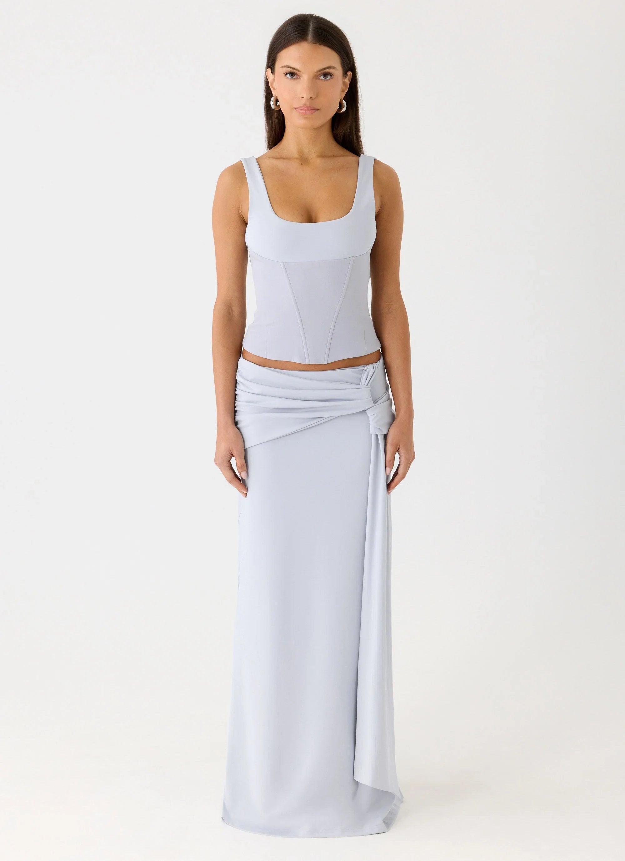 Romana Corset Top Misty Blue