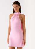 Keena Scarf Mini Dress Pink