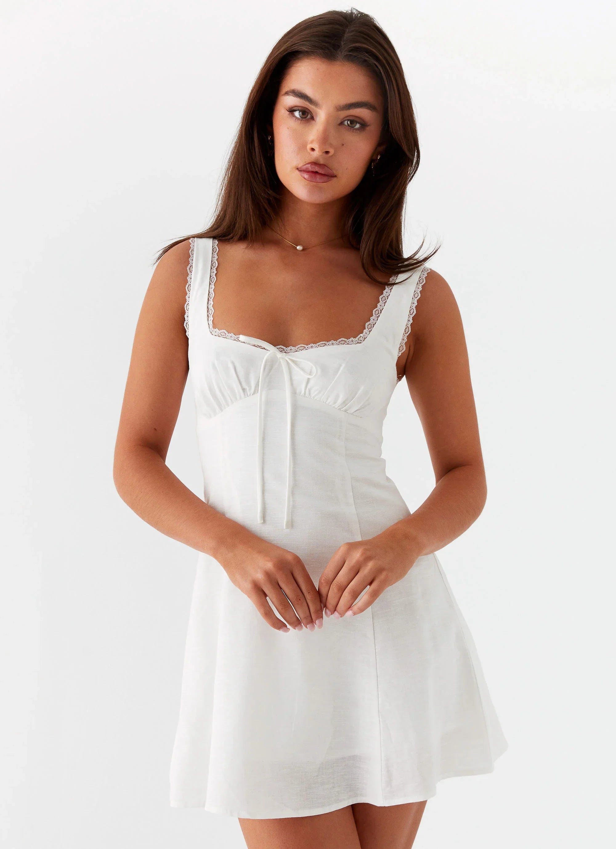 Rowena Mini Dress White