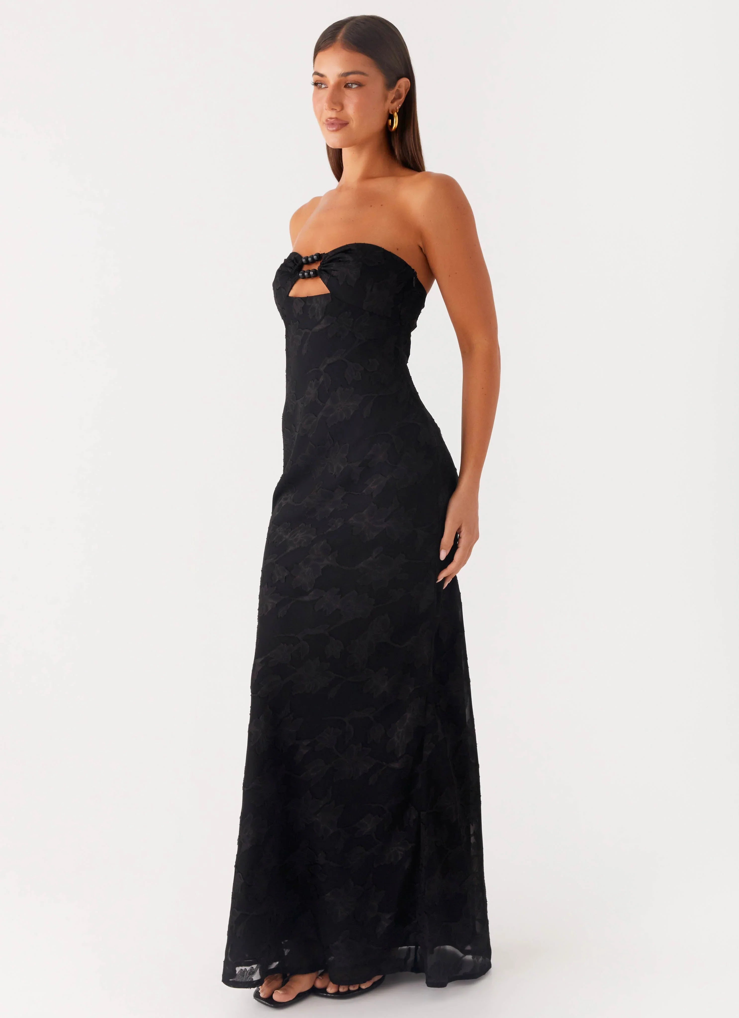 Lunar Maxi Dress Black