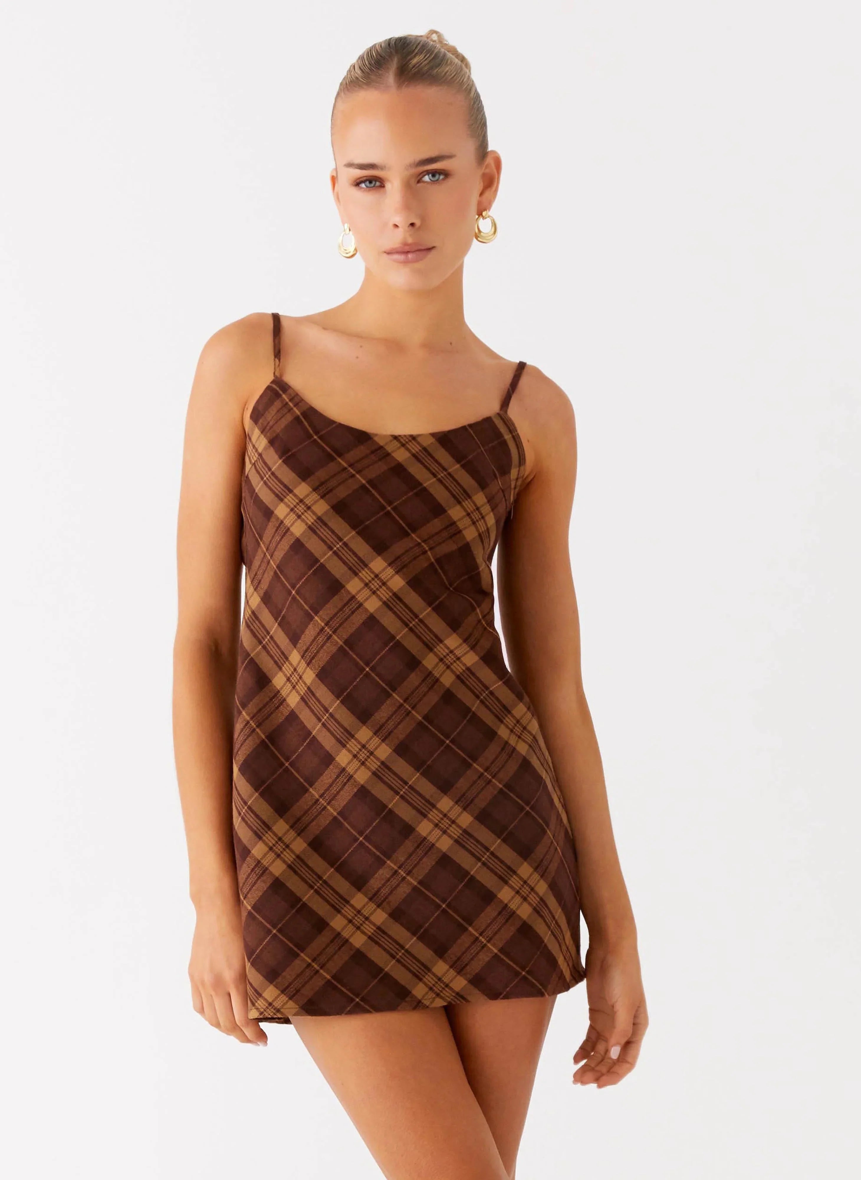 Radio Star Mini Dress Plaid