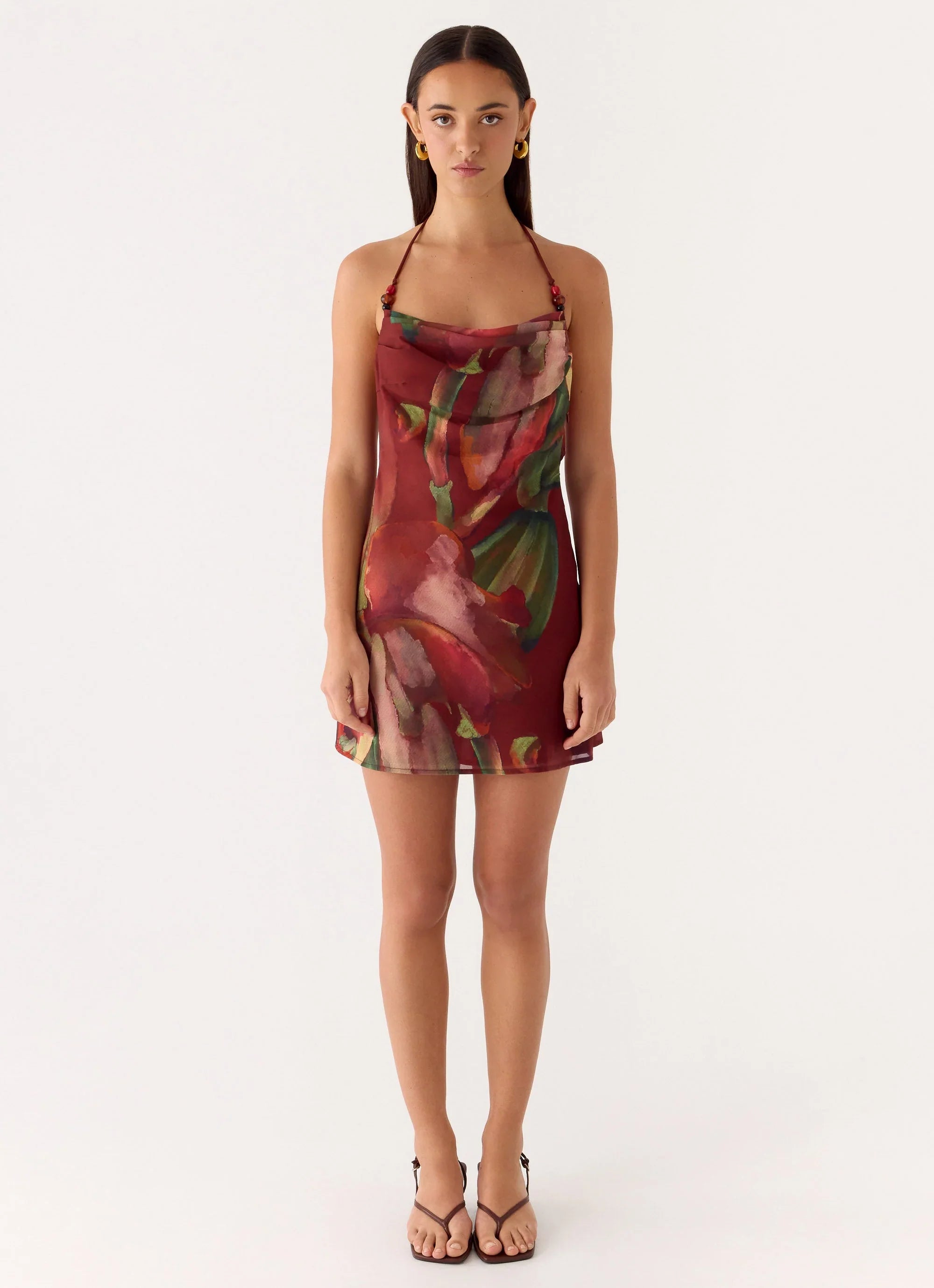 Camilla Cowl Mini Dress Cuba Cuba