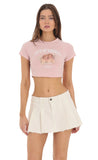 City of Los Angeles Graphic T Shirt in Pink