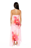 Elowen Pink Floral Halter Maxi Dress