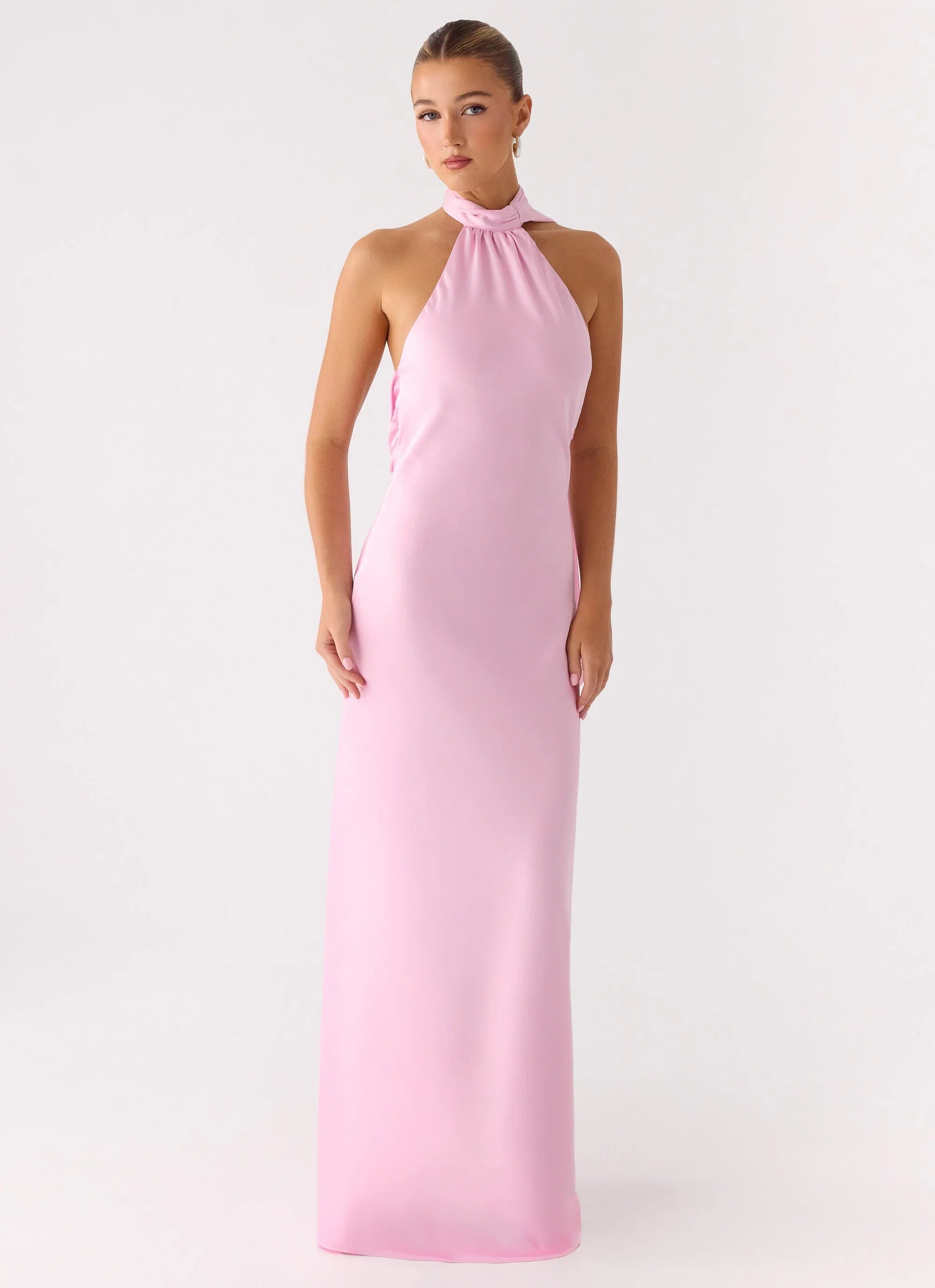 Keena Scarf Maxi Dress Pink