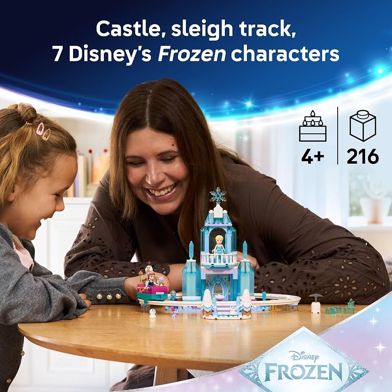 LEGO Disney Frozen Elsas Ice Castle Snow Ride Adventure Building Toy Frozen Toys for Girls Boys Ages 4 Disney Gift for Kids 43281