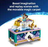 LEGO Disney Princess Jasmines Jewelry Box 43295 Building Toys for Girls Boys Ages 6 Disneys Aladdin Movie Figures Creative Play 458 pieces Gift for Birthdays