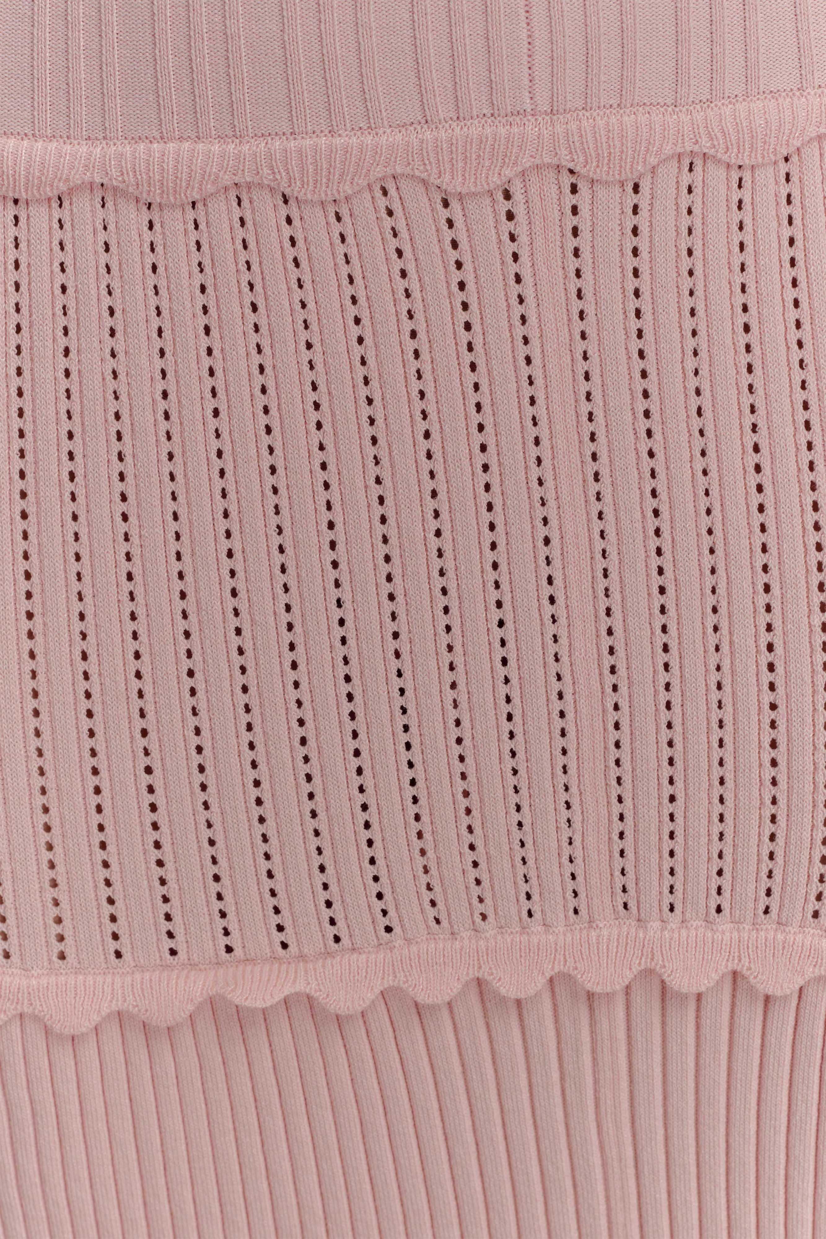 Finley Pointelle Knit Maxi Dress Baby Pink