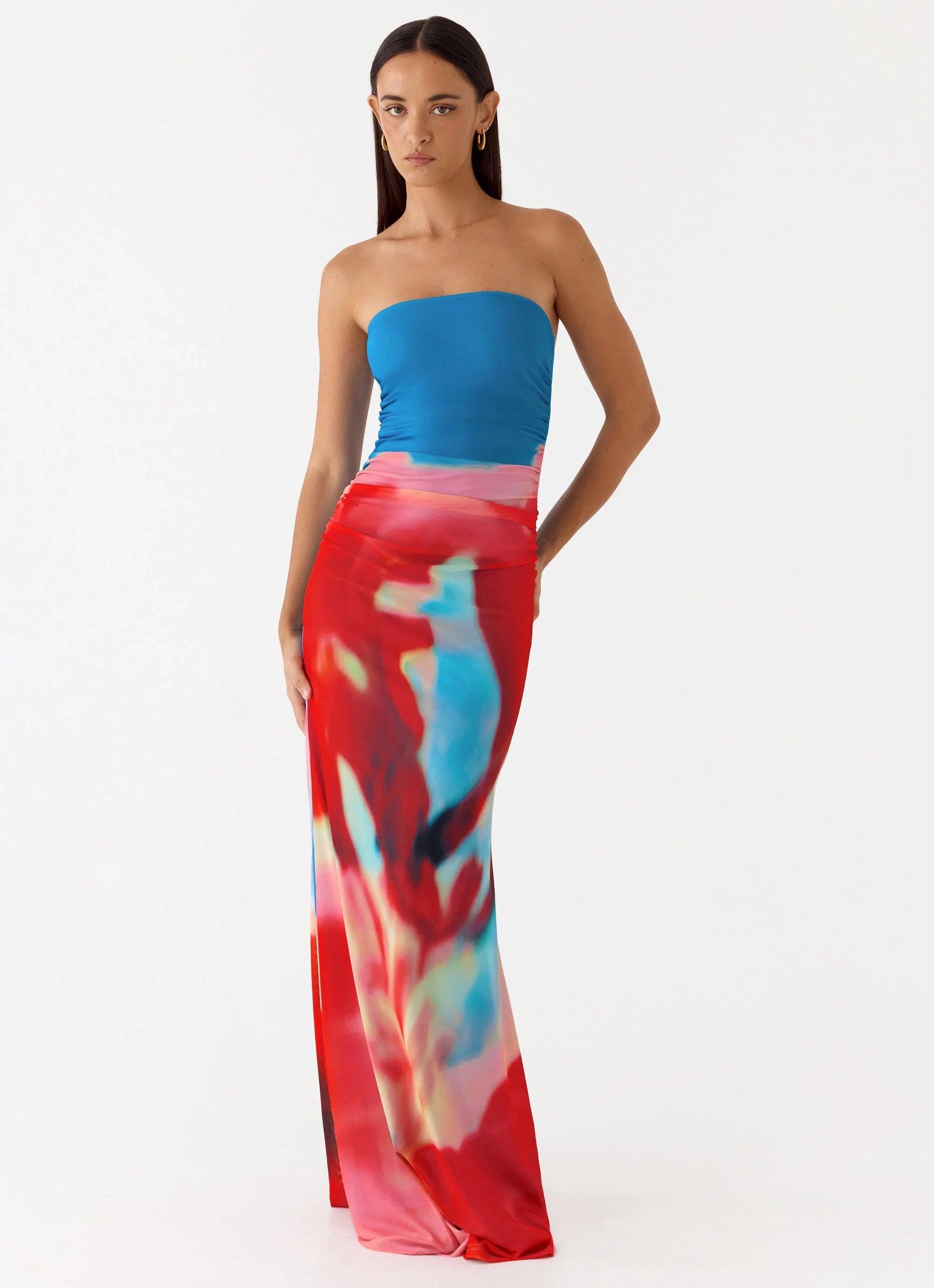 Iroha Strapless Maxi Dress Twilight Petal