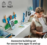 LEGO Editions Lionel Messi Celebration Building Set for Boys Girls Ages 14 Collectible Soccer Gift for Fans Kids Bedroom or Shelf Decor 43018