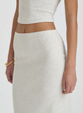 Grey Jersey Bodycon Maxi Skirt