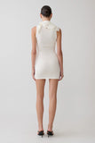 Amilee Scarf Knit Mini Dress Ivory