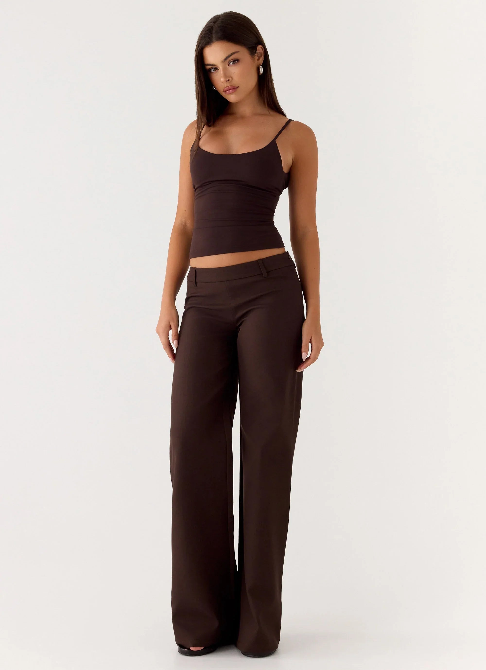 Hot as Ice Low Rise Pants Chocolate