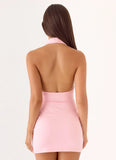 Novalie Handwoven Mini Dress Pink