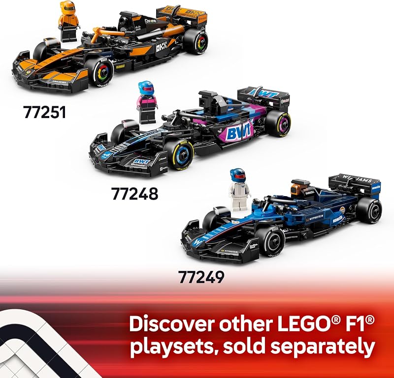 LEGO Speed Champions MoneyGram Haas F1 Team VF 24 Race Car Toy Building Set for Kids Boys Girls Ages 10 Toy Car for F1 Fans Gift Idea for Birthday 77250