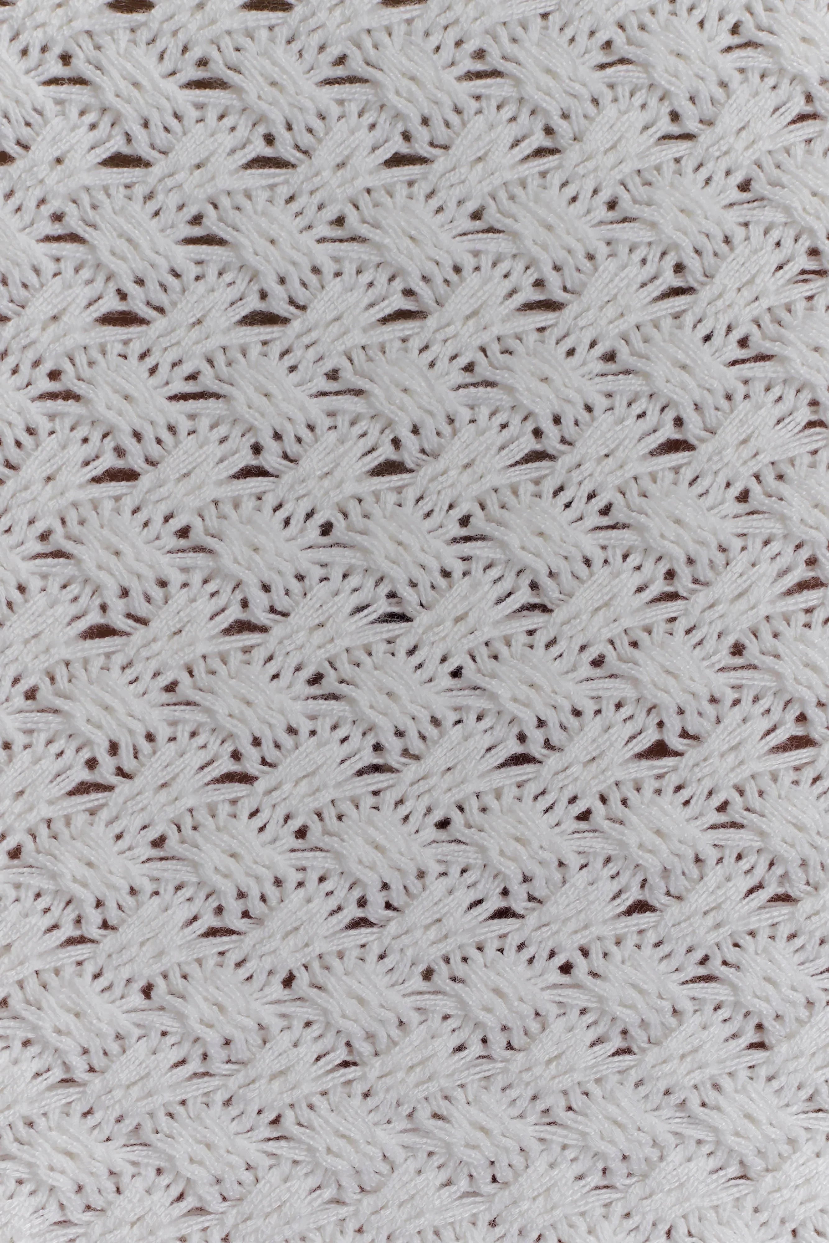Terrymae Crochet Mini Skirt White