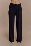 Ramona Modal Straight Leg Pant Black