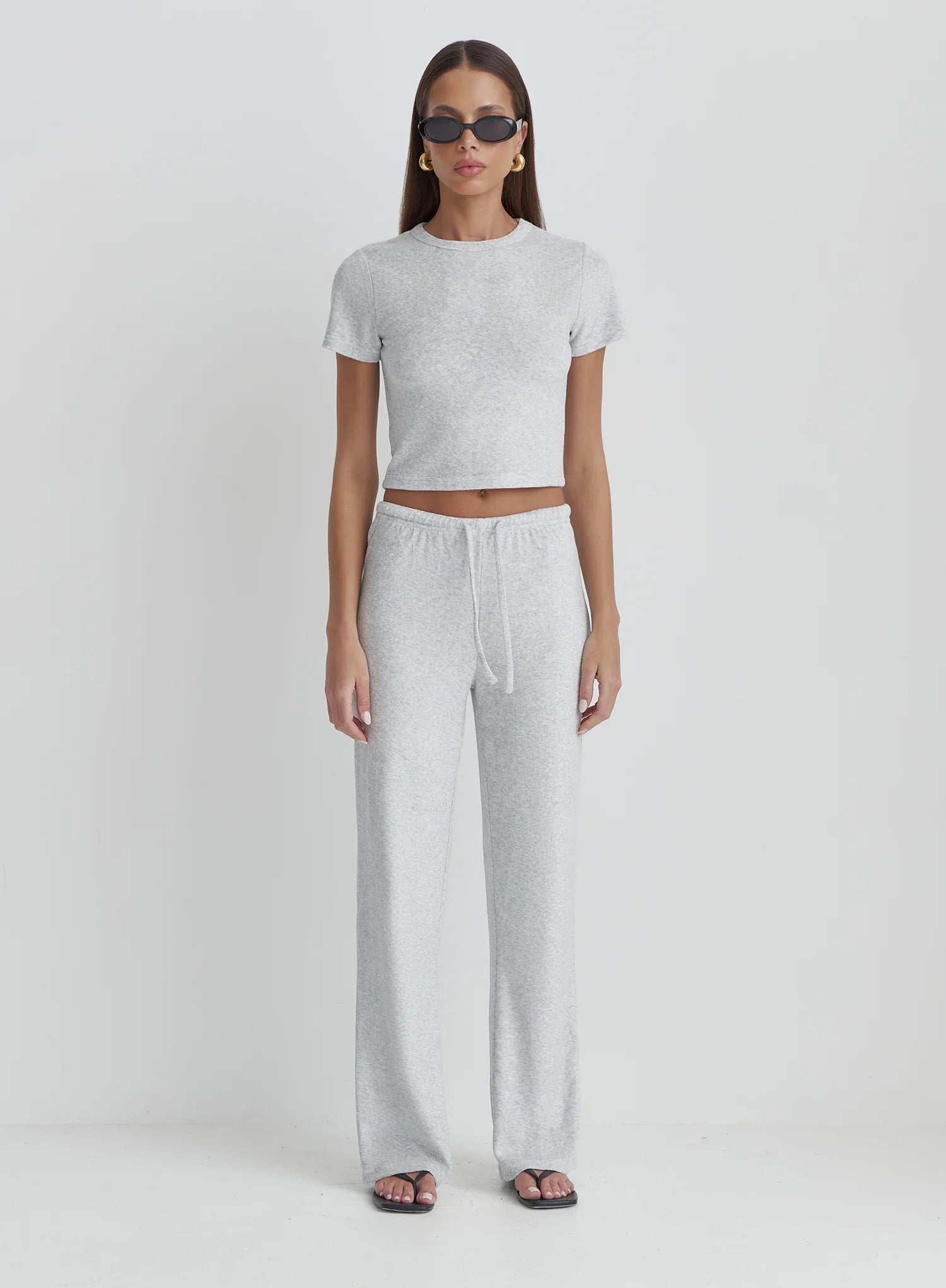 Grey Towelling Trouser