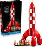 LEGO Ideas Tintin Moon Rocket Building Set for Adults Ages 18 Collectible Kit for Fans Bedroom or Home Office Decor Gifts for Comic Lovers 21367