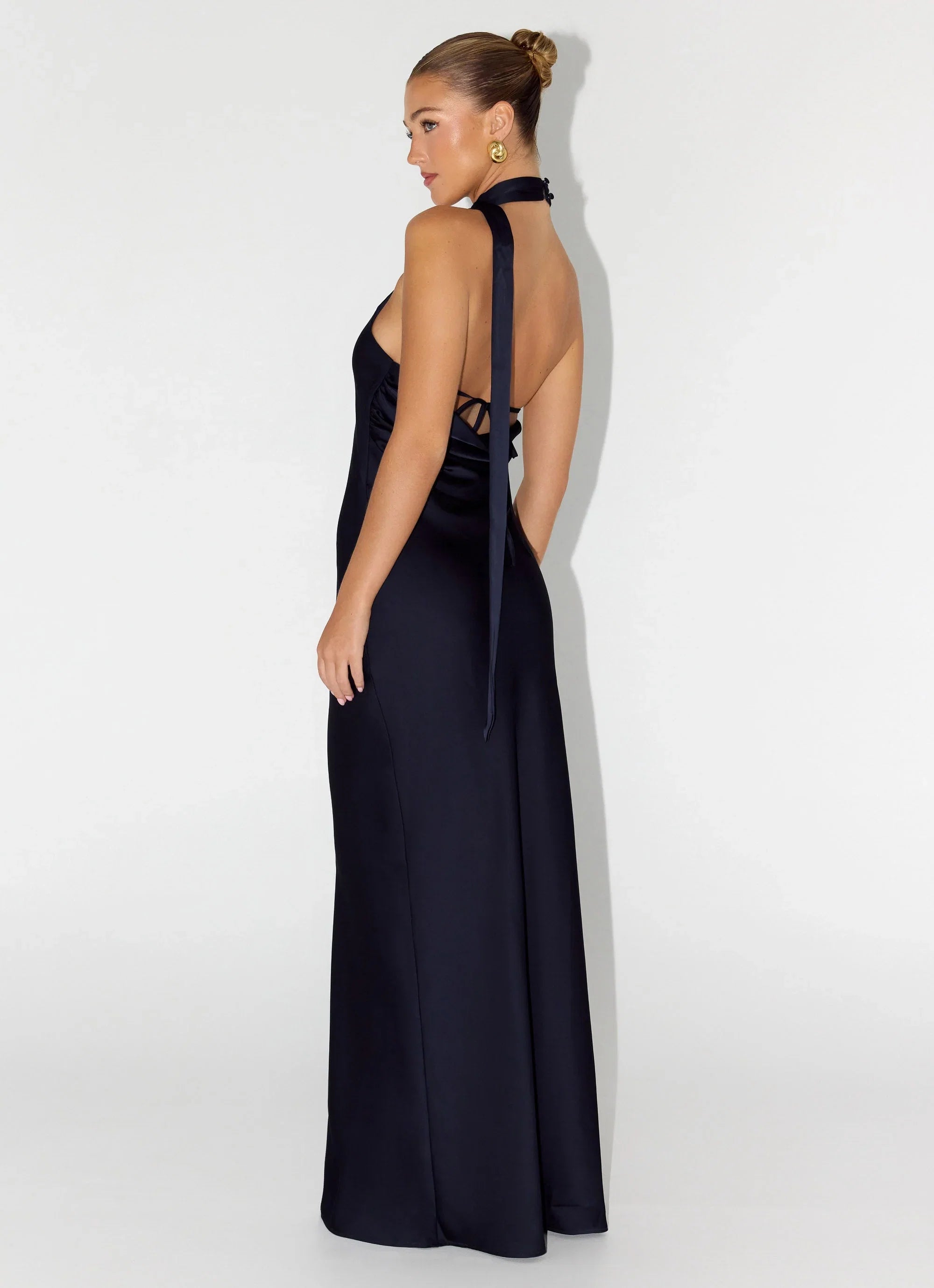 Keena Scarf Maxi Dress Navy