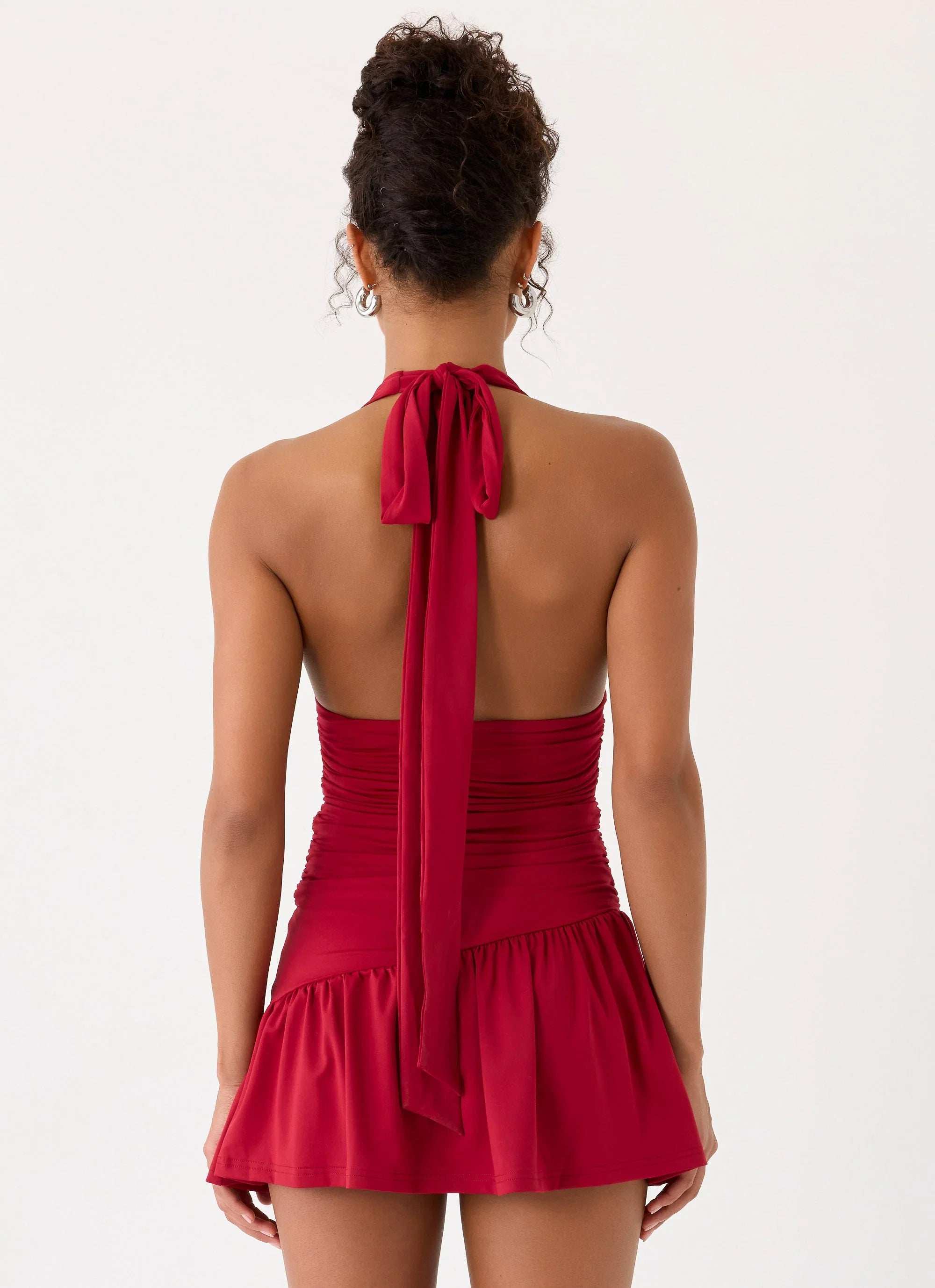 Esme Mini Dress Red Magenta