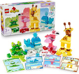 LEGO DUPLO Animal Building Game 10472 Birthday Gifts for Girls Boys Ages 3 Sturdy Building Toys for Toddlers Pretend Play Fine Motor Skills 94 pieces