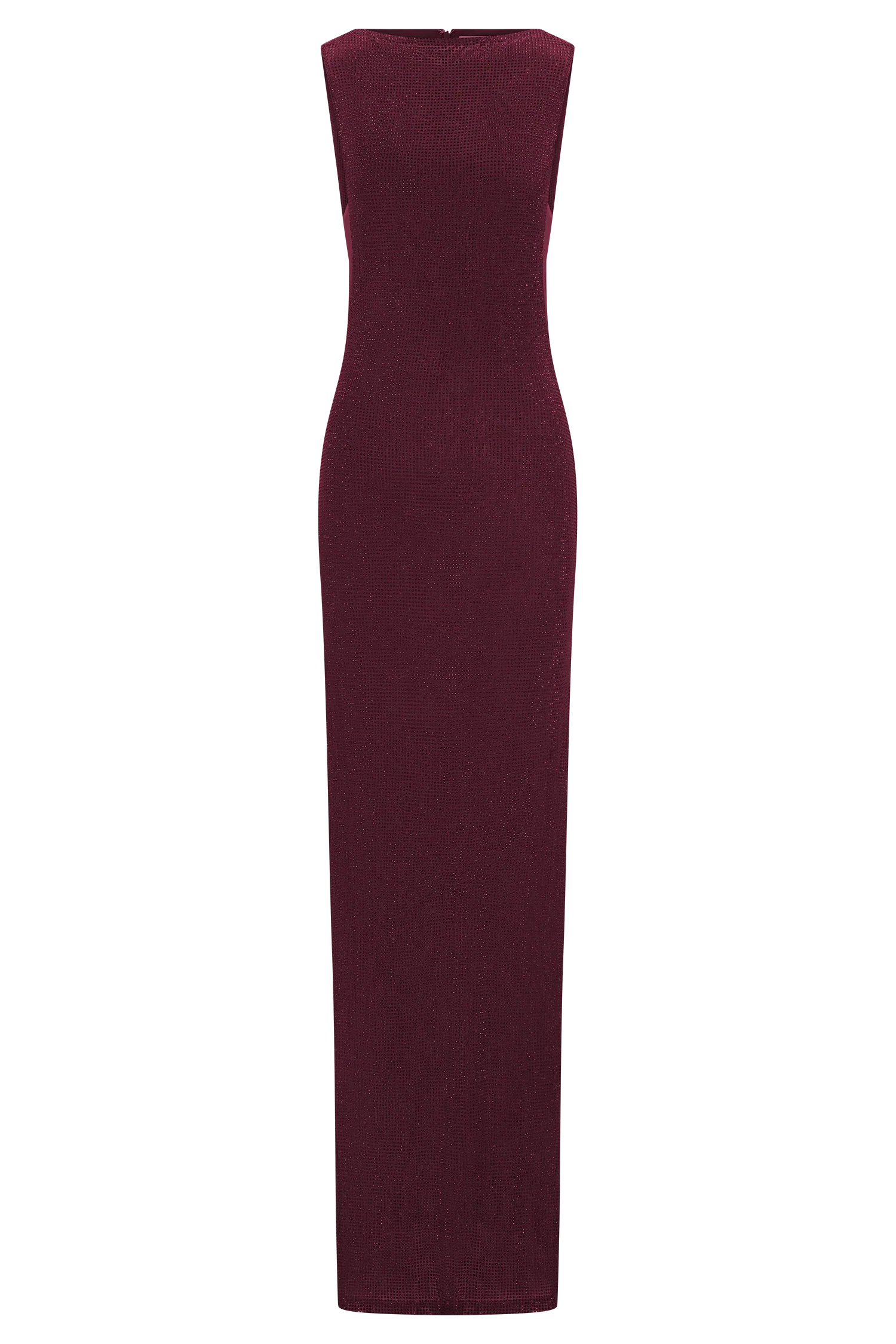 Magnolia Sleeveless Diamante Maxi Dress Wine