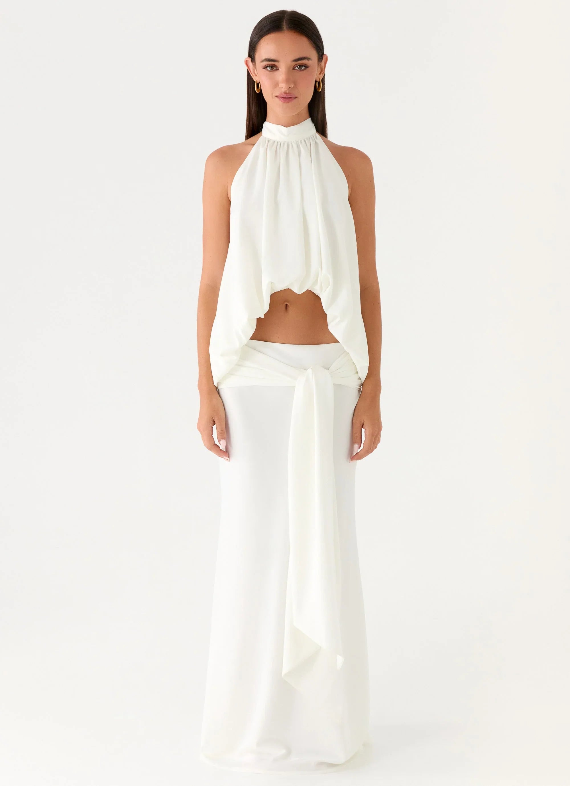 Eirlys Maxi Skirt White