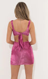 Cutout Dress in Pink Swirl