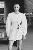 Gina Suiting Mini Skirt Ivory