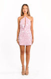 Adele Pink Sequin Mini Dress