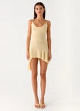 Spiced Sunset Mini Dress Baby Yellow