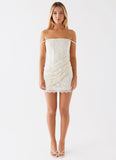 Knockout Mini Dress White