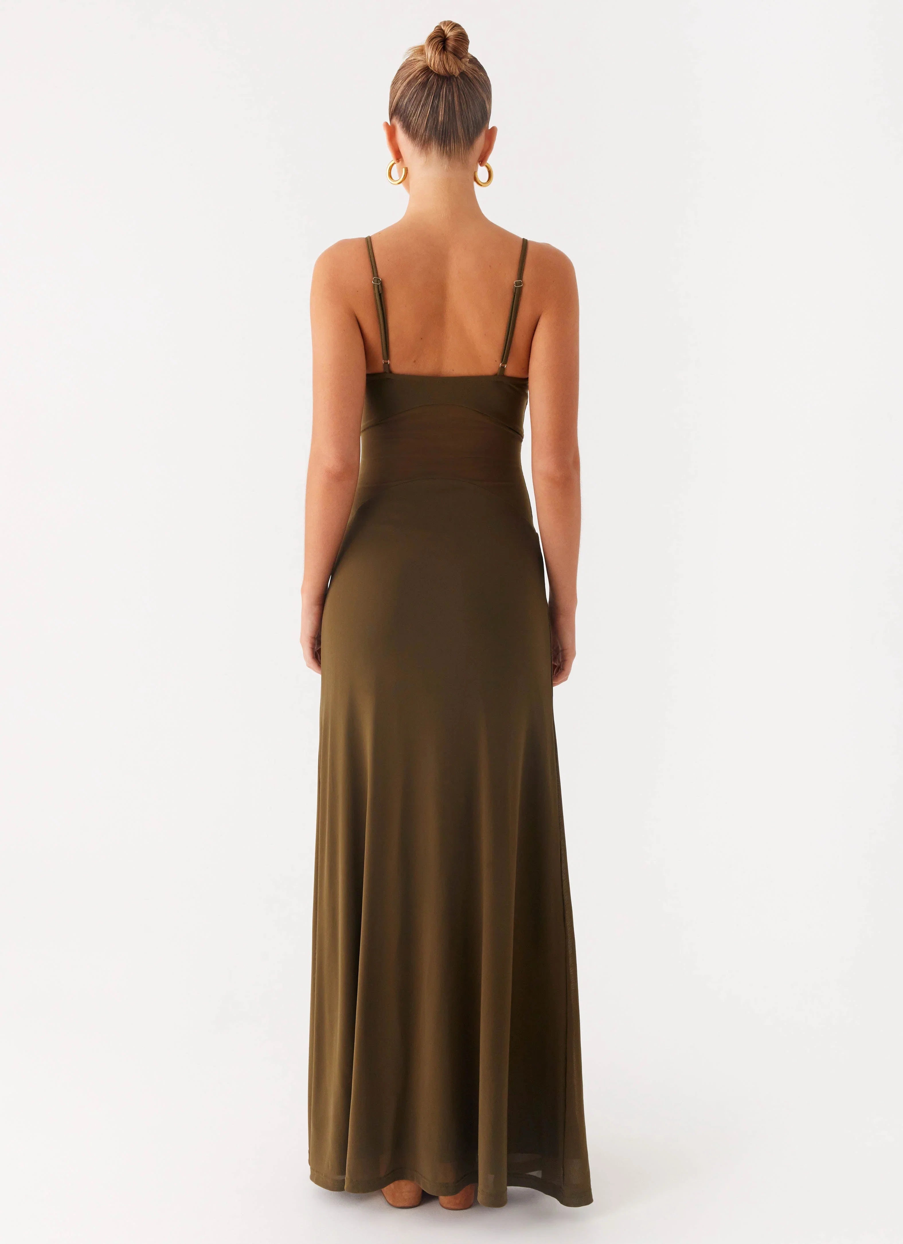 Starfall Maxi Dress Khaki