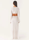 Coastal Maxi Dress White