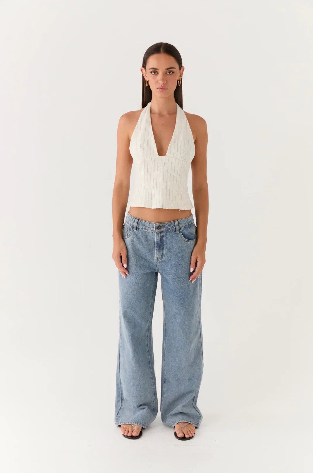 Amiera Halter Top Desert Stripe