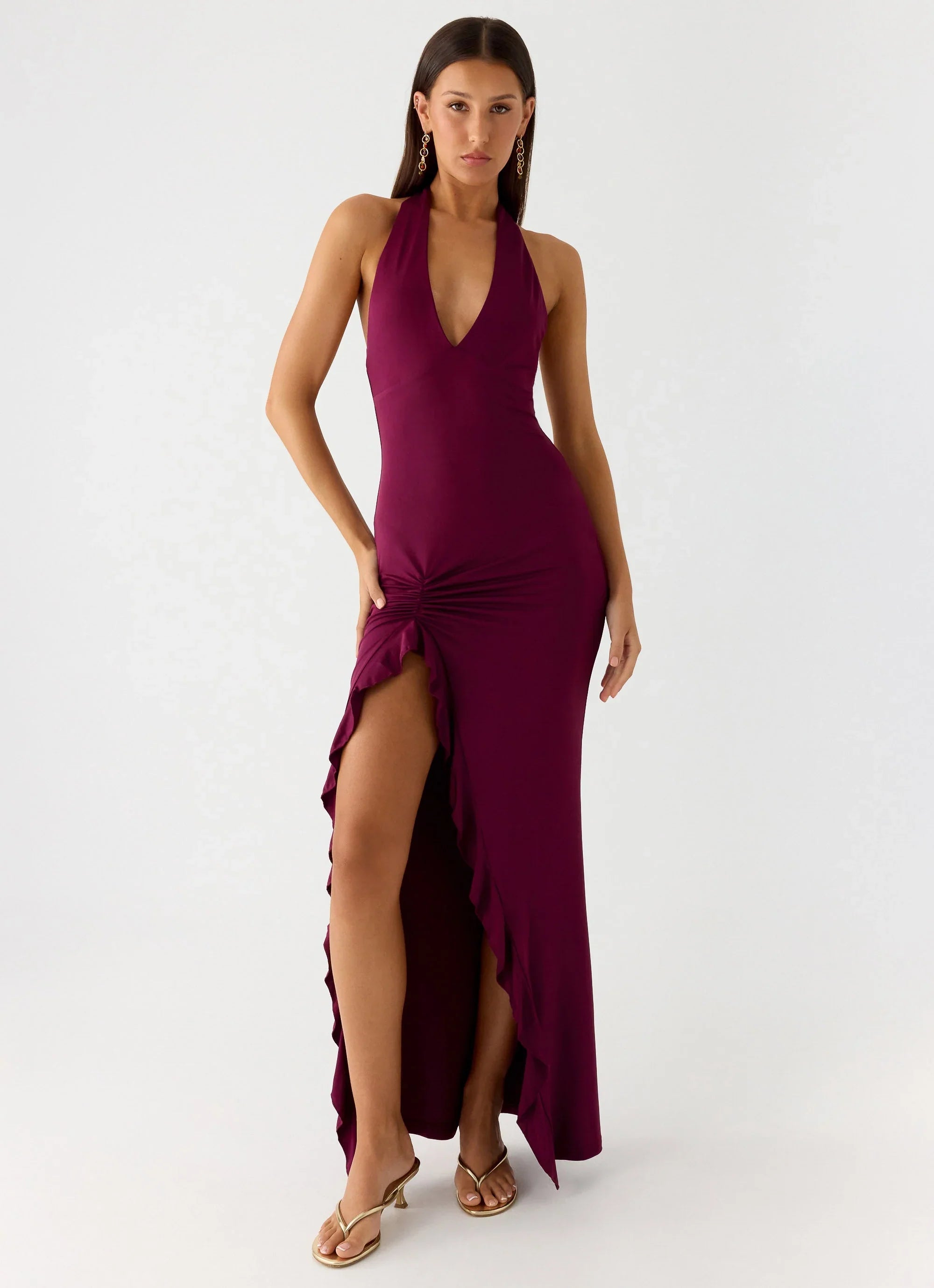 Charmed By You Maxi Dress Plum