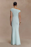 Kinsley Slinky Maxi Dress With Hardware Lagoon