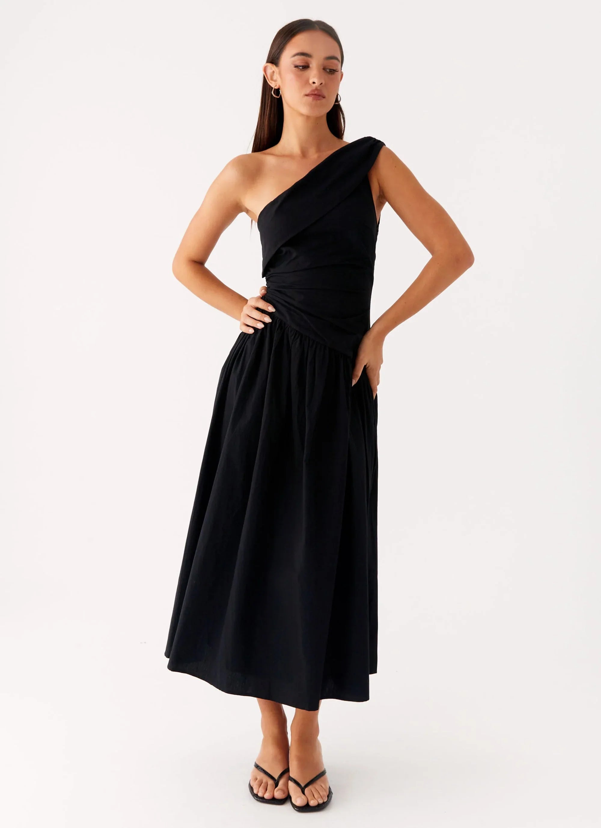 Janessa Midi Dress Black