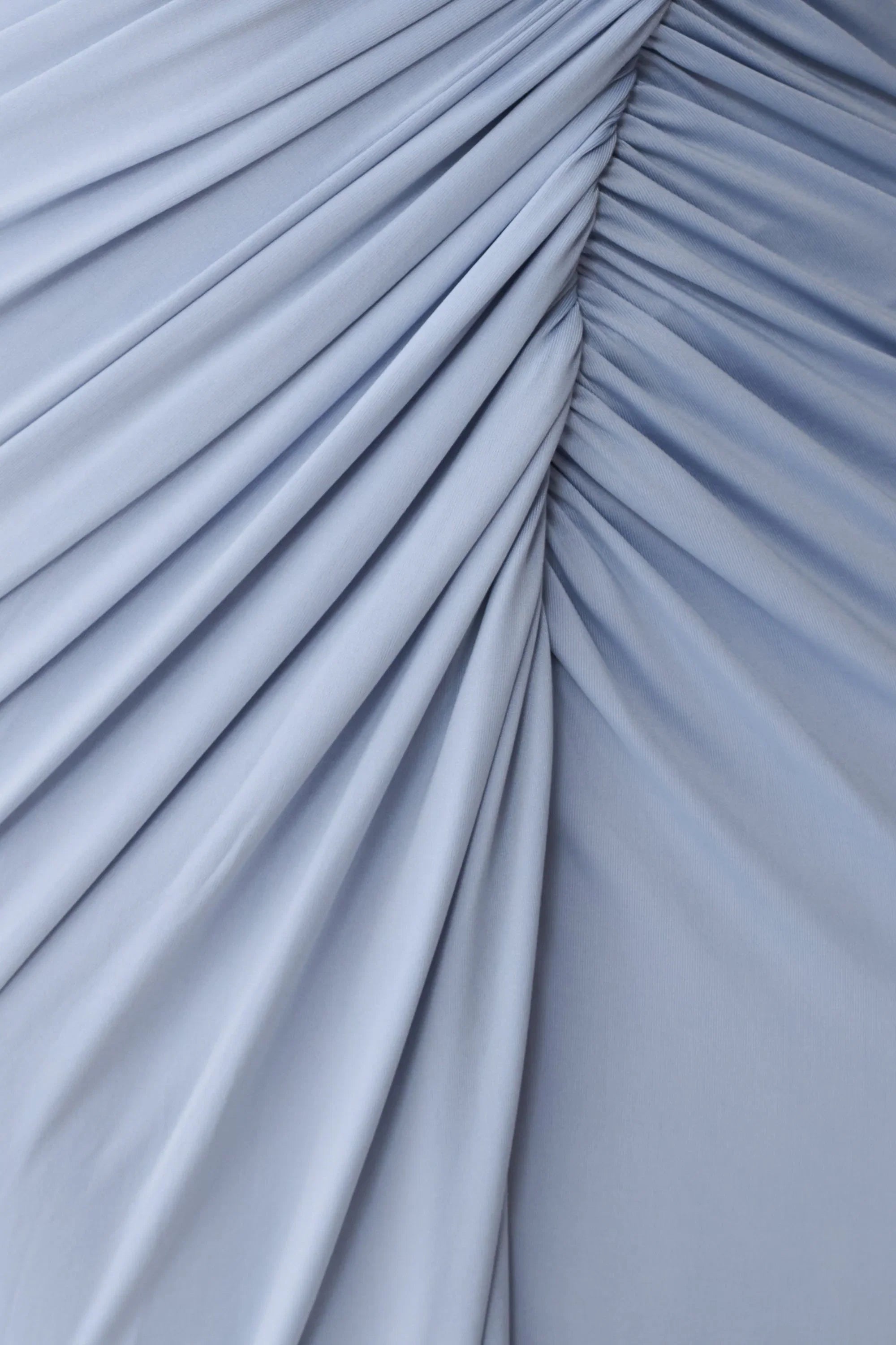 Ryn Twisted One Shoulder Maxi Dress Sky Blue