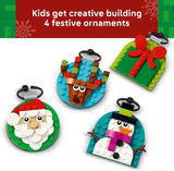 LEGO Christmas Ornament Selection Building Toys Holiday Crafts for Family Kids Boys Girls Ages 6 Hanging Christmas Decorations for Tree 40744