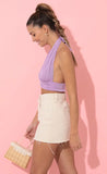 Halter Top in Purple