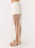 Mania Tassel Mini Skirt Ivory