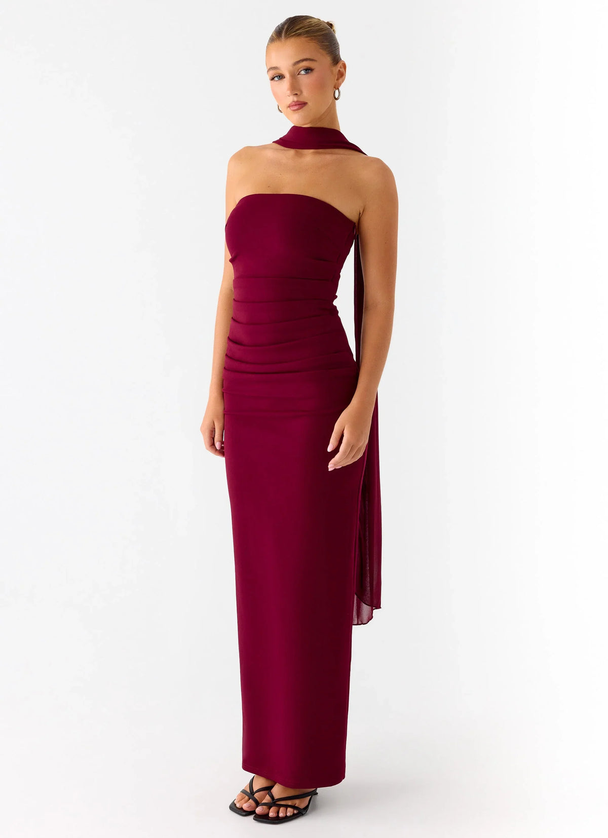 Libra Maxi Dress Dark Cherry